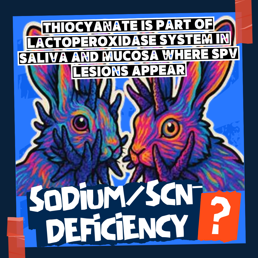 Could SPV-affected rabbits suffer sodium/SCN⁻ deficiency?