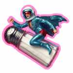 Pink Outline Salt PNG